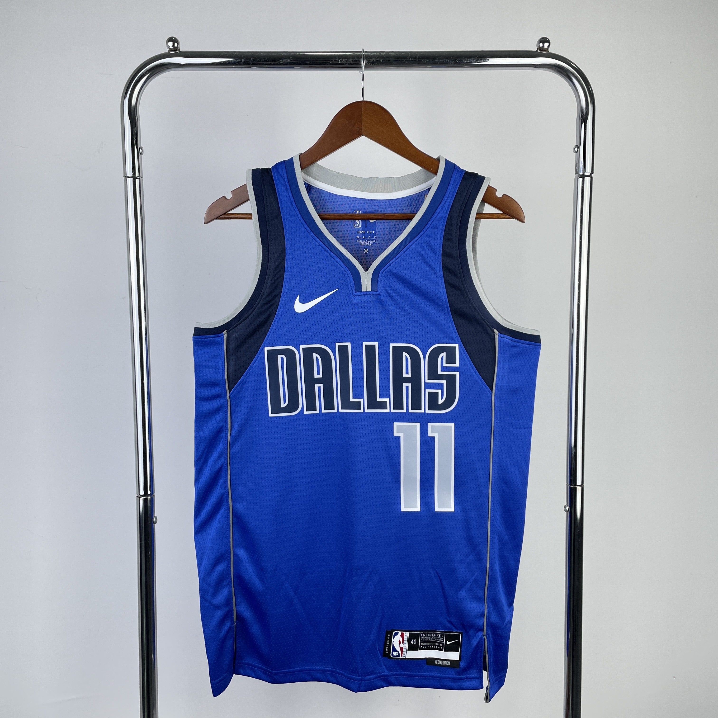 Men Dallas Mavericks 11 Irving Blue Season Nike 2023 NBA Jersey